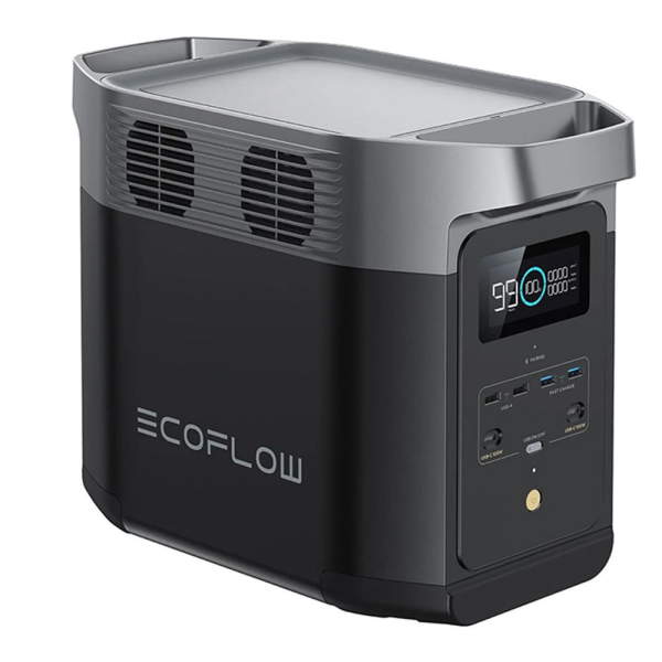 Seitenansicht der ECOFLOW Delta 2 EU Powerstation